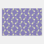 Paars en blauw 2e jaardag omslagpapier inpakpapier vel (Voorkant)