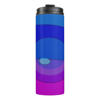 Paars En Blauw Abstract 1007 Thermosbeker