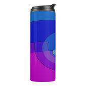 Paars En Blauw Abstract 1007 Thermosbeker (Gedraaid links)