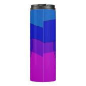 Paars En Blauw Abstract 1007 Thermosbeker (Achterkant)