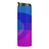 Paars En Blauw Abstract 1007 Thermosbeker (Geroteerd rechts)