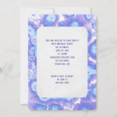 Paars en blauw abstract patroon kaart (Voorkant)