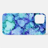 Paars en blauw abstract schilderij Case-Mate iPhone case (Achterkant (horizontaal))