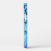 Paars en blauw abstract schilderij Case-Mate iPhone case (Achterkant / Rechts)