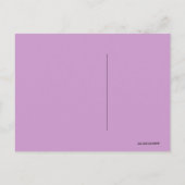 Paars en blauw Abstract trapsontwerp Briefkaart (Achterkant)