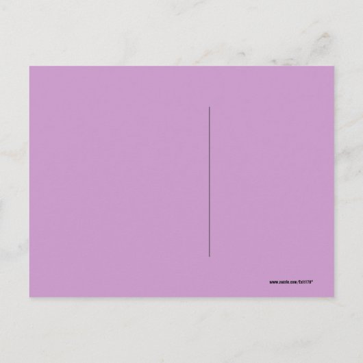 Paars en blauw Abstract trapsontwerp Briefkaart (Achterkant)