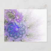 Paars en blauw Abstract trapsontwerp Briefkaart (Voorkant)