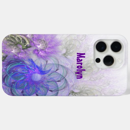 Paars en blauw Abstract trapsontwerp Case-Mate iPhone Case (Achterkant (horizontaal))