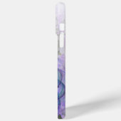 Paars en blauw Abstract trapsontwerp Case-Mate iPhone Case (Achterkant / Links)