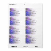 Paars en blauw Abstract trapsontwerp Etiket (Full Sheet)