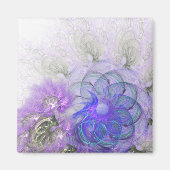 Paars en blauw Abstract trapsontwerp Magneet (Voorkant)