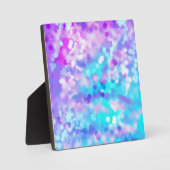 Paars en blauw Bokeh 7518 Fotoplaat (Voorkant)