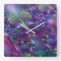 Paars en blauw Bubble Fractal