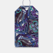 Paars en blauw cadeaulabel (Voorkant)