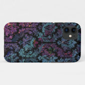 Paars en blauw Damaspatroon Case-Mate iPhone Case (Achterkant (horizontaal))