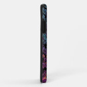 Paars en blauw Damaspatroon Case-Mate iPhone Case (Achterkant/rechts)