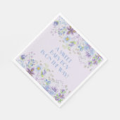 Paars en blauw flessenbord van Napkin Servet (Hoek)