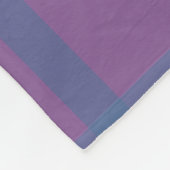 Paars en blauw geruit fleece deken (Hoek)