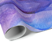 Paars- en blauw-golven-omslagpapier cadeaupapier (Rol Hoek)