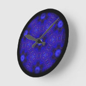 Paars en blauw in 3D Ronde Klok (Hoek)