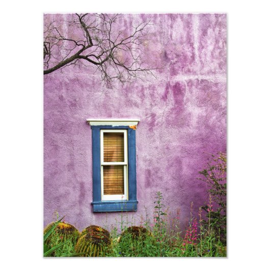 Paars en blauw in het zuidwesten foto afdruk (Voorkant)