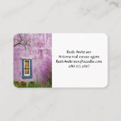 Paars en blauw in het zuidwesten visitekaartje (Voorkant)