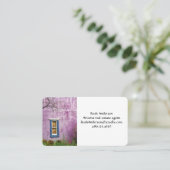 Paars en blauw in het zuidwesten visitekaartje (Staand voorkant)