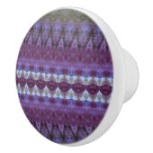 Paars en blauw keramische knop (Rechts)