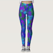 Paars en blauw leggings (Voorkant)