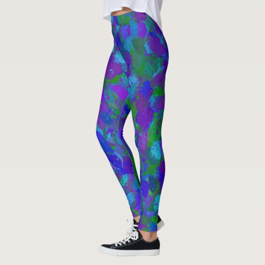 Paars en blauw leggings (Links)