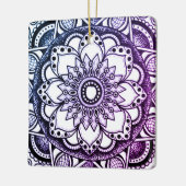Paars en blauw Mandala Art Ornament (Links)
