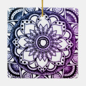 Paars en blauw Mandala Art Ornament (Achterkant)