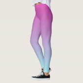  Paars en blauw Ombre Leggings (Links)