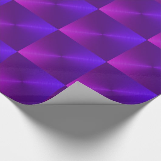 Paars en blauw papier voor de onmiddellijke verpak (Hoek)