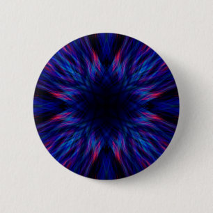 Paars en blauw patroon ronde button 5,7 cm