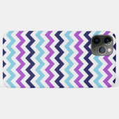Paars en blauw Zig Zag Chevrons Pattern Case-Mate iPhone Case (Achterkant (horizontaal))