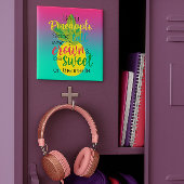 Paars en blauw zijn een ananas ombre magneet