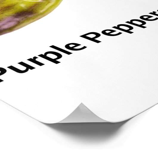 Paars en blauwe groenten poster (Hoek)