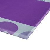 Paars en blauwe smeltende schedels patroon snijplank (Hoek)