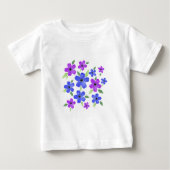 Paars en blauwe Waterverf Floral Motif (Voorkant)
