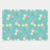 Paars en Blauwgroen 17e Birthday Wrapping Paper (Voorkant 2)