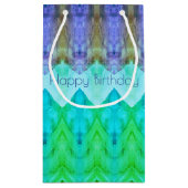 Paars en Blauwgroen groen Klein Cadeauzakje (Achterkant)