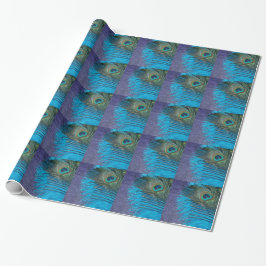 Paars en Blauwgroen Peacock Cadeaupapier