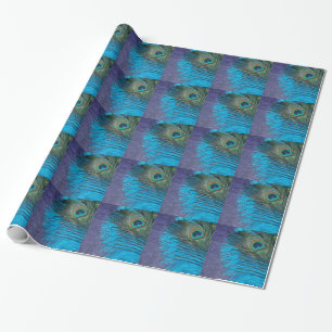 Paars en Blauwgroen Peacock Cadeaupapier