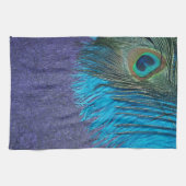 Paars en Blauwgroen Peacock Theedoek (Horizontaal)