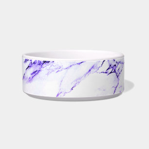 Paars en blauwige ader marmer look voerbakje