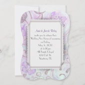 paars en bruin lijst met schuine streep hoekontwer kaart (Voorkant)