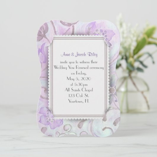 paars en bruin lijst met schuine streep hoekontwer kaart (Staand voorkant)