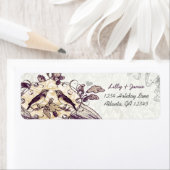  Paars- en coraaleikenetiket Etiket (Insitu)