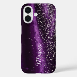 Paars en diamanten - Stunning Barely There iPhone 16 Hoesje